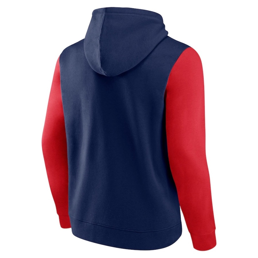 Patriots NFL Team Apparel Blue Red Logo Hoodie sz small - Picture 2 of 3